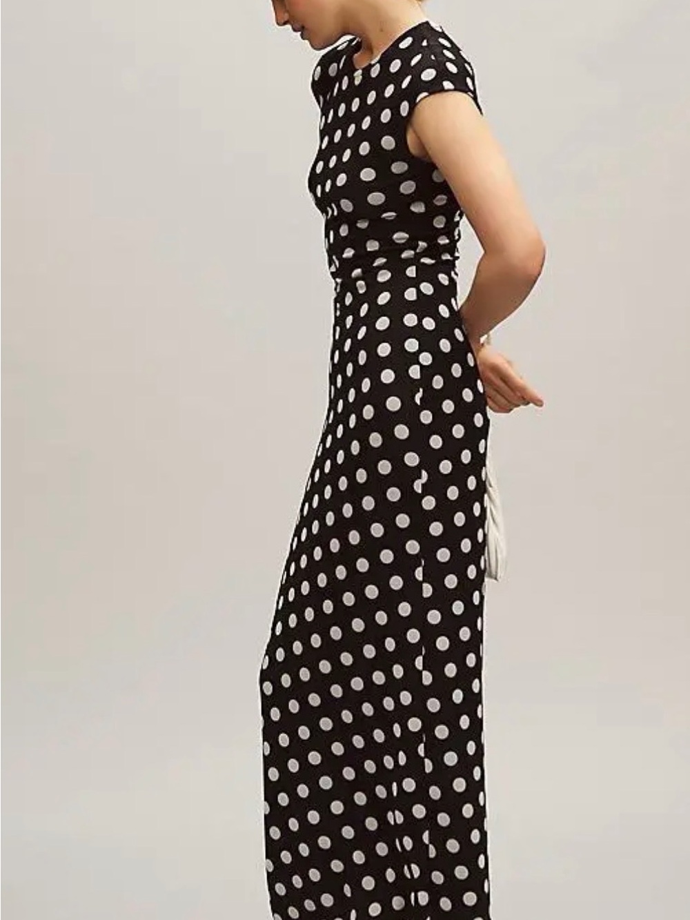 AFRM Short-sleeve Slim Mesh Maxi Dress - Size S Petite